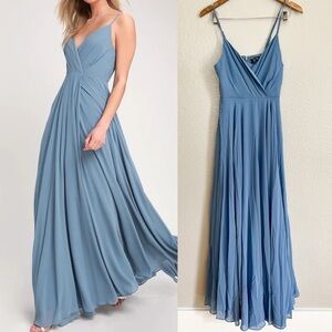 All About Love Slate Blue Maxi Dress